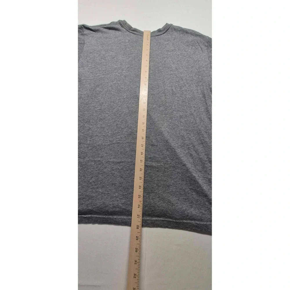 Nike Dri-Fit men's gray athletic basic‎ t-shirt sz. XL black swoosh logo